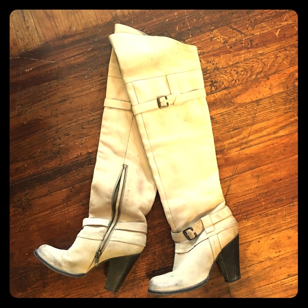 Over the knee suede boots sz7